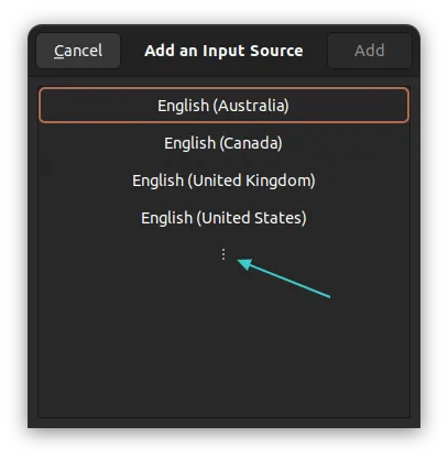 There are more keyboard layouts available