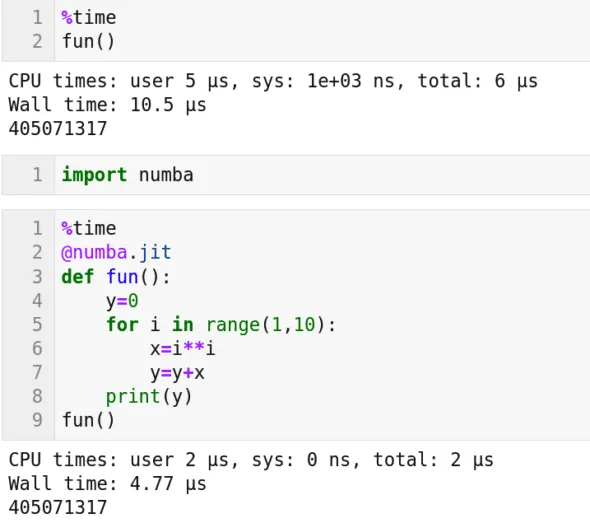 图 4：使用 Numba 进行并行化